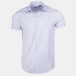 NEW MAN Chemise mc nmhs3631.f68 Homme BLEU Clearance
