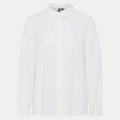 PIECES Chemise muna cashmere blue à rayures Femme BLANC Discount