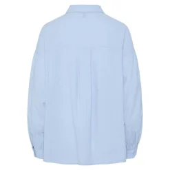 PIECES Chemise muna cashmere blue à rayures Femme BLEU CLAIR New