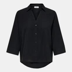 JDY Chemise nana manches 3/4 regular fit Femme NOIR New