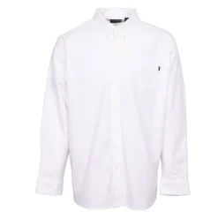 DOCKERS Chemise regular coton basique avec boutons sur le col Homme BLANC New