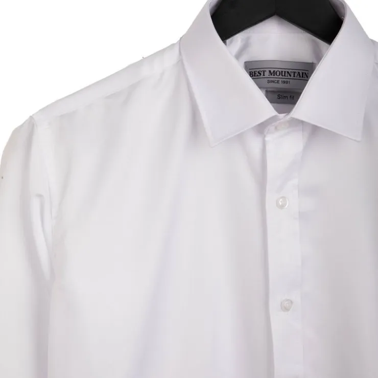 BEST MOUNTAIN Chemise slim fit Homme BLANC