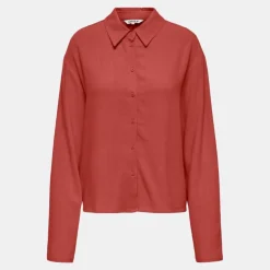 ONLY Chemise solvi lin bossa nova Femme ORANGE Sale