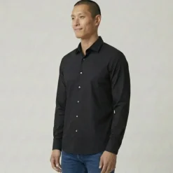 UMBERTO Chemise unie black umb001 reg Homme NOIR Online