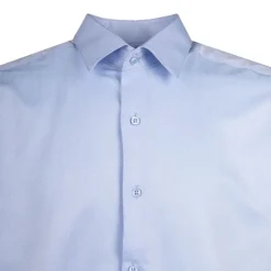 BILL TORNADE Chemise unie col 15 regular fit Homme BLEU CIEL Outlet