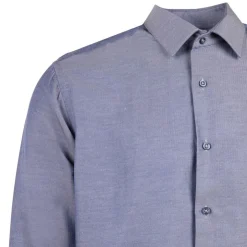 BILL TORNADE Chemise unie col 37 regular fit Homme BLEU Hot