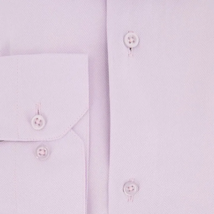 BILL TORNADE Chemise unie col 15 regular fit Homme ROSE CLAIR