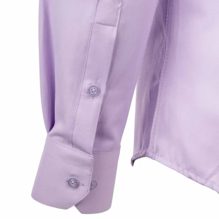 BILL TORNADE Chemise unie manches longues regular Homme VIOLET CLAIR Sale