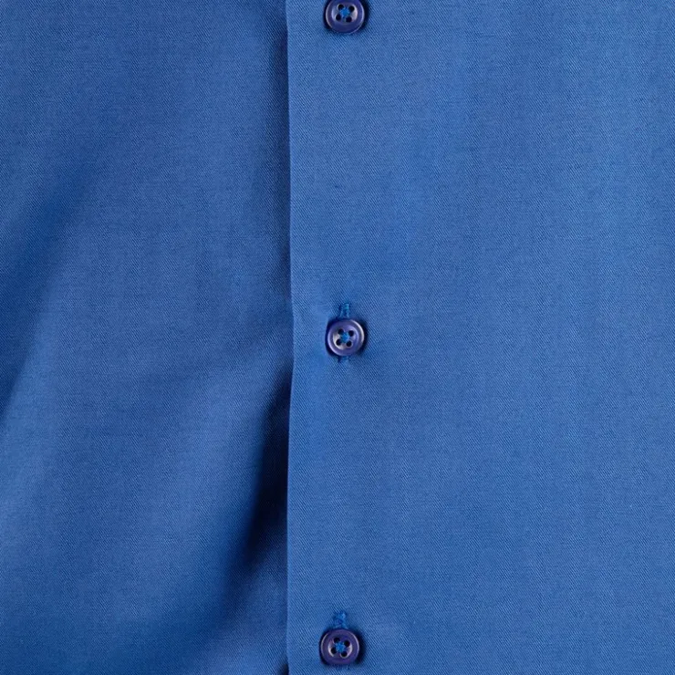 BILL TORNADE Chemise unie manches longues regular Homme BLEU ROI Best