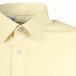 BILL TORNADE Chemise unie manches longues regular Homme JAUNE CLAIR Discount