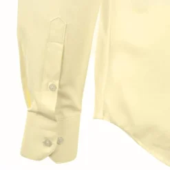 BILL TORNADE Chemise unie manches longues regular Homme JAUNE CLAIR Discount