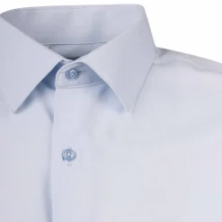 BILL TORNADE Chemise unie manches longues regular Homme BLEU CLAIR New