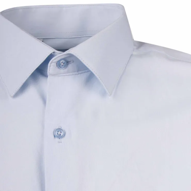 BILL TORNADE Chemise unie manches longues regular Homme BLEU CLAIR New