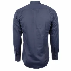 BILL TORNADE Chemise unie manches longues regular Homme BLEU FONCE Sale