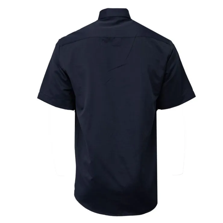 BILL TORNADE Chemise unie mc regular noire bill302 Homme BLEU FONCE