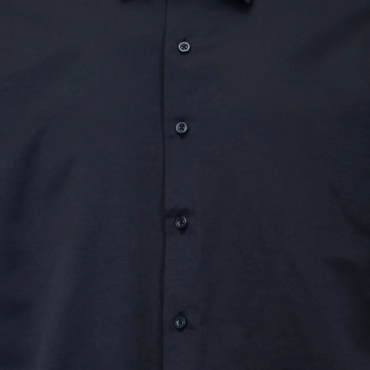 BILL TORNADE Chemise unie mc regular noire bill302 Homme BLEU FONCE