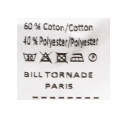 BILL TORNADE Chemise unie mc regular noire bill302 Homme BLEU FONCE