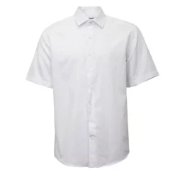 BILL TORNADE Chemise unie mc regular noire bill302 Homme BLANC