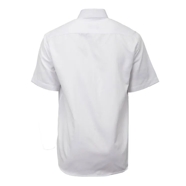 BILL TORNADE Chemise unie mc regular noire bill302 Homme BLANC