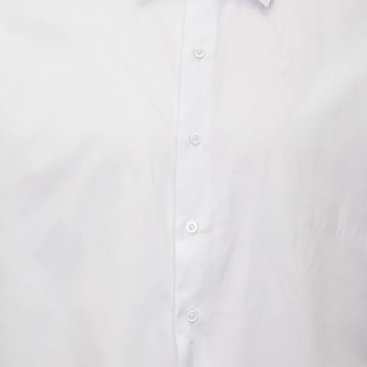 BILL TORNADE Chemise unie mc regular noire bill302 Homme BLANC