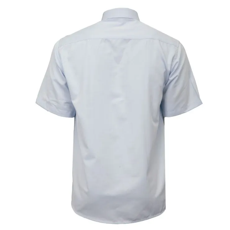 BILL TORNADE Chemise unie mc regular noire bill302 Homme BLEU CIEL Sale