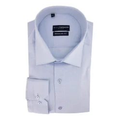 BILL TORNADE Chemise unie regular fit coton aspect lin Homme BLEU CIEL Online