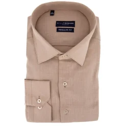 BILL TORNADE Chemise unie regular fit coton aspect lin Homme BEIGE Hot