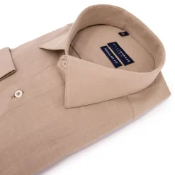 BILL TORNADE Chemise unie regular fit coton aspect lin Homme BEIGE Hot