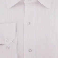 BILL TORNADE Chemise unie regular fit coton aspect lin Homme BLANC New