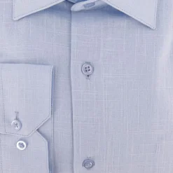 BILL TORNADE Chemise unie regular fit coton aspect lin Homme BLEU CLAIR Hot