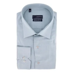 BILL TORNADE Chemise unie regular fit coton aspect lin Homme BLEU CLAIR Hot