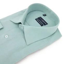 BILL TORNADE Chemise unie regular fit coton aspect lin Homme BLEU CLAIR Hot