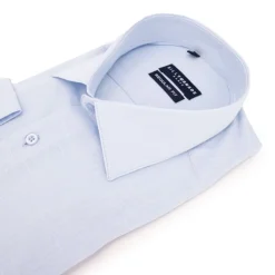 BILL TORNADE Chemise unie regular fit coton aspect lin Homme BLEU CLAIR Hot