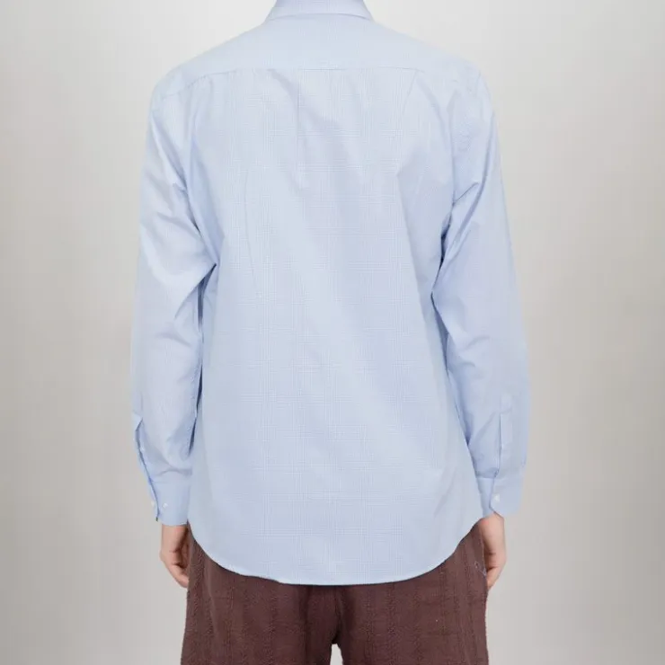 BILL TORNADE Chemise vichy clair coton Homme BLEU Sale