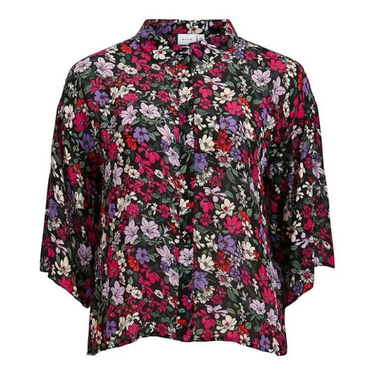 VILA Chemise Viellarian Femme NOIR Sale