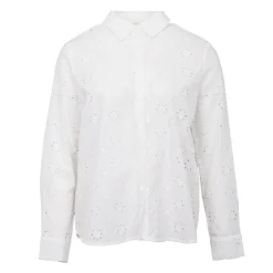 LA PETITE ETOILE Chemisier broderie anglaise clodia Femme BLANC Online