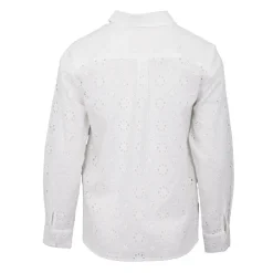 LA PETITE ETOILE Chemisier broderie anglaise clodia Femme BLANC Online