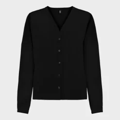 ONLY Chemisier col V lenia kalamata avec boutons Femme NOIR New