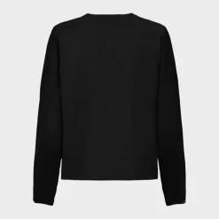 ONLY Chemisier col V lenia kalamata avec boutons Femme NOIR New