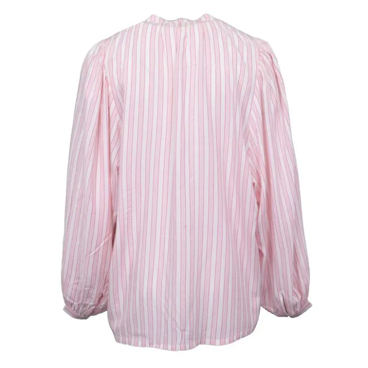 LA PETITE ETOILE Chemisier rayé Caisy col V Femme ROSE Outlet