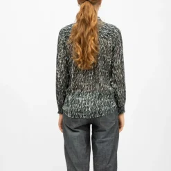 DEELUXE 74 Chemisier e annika avec imprimé Femme VERT