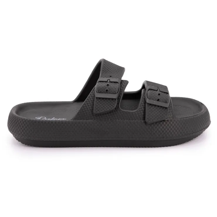 DEELUXE 74 Claquette couleur uni Homme NOIR Best