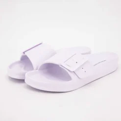 AMERICAN COLLEGE Claquette plastique avec boucle Femme BLANC Hot