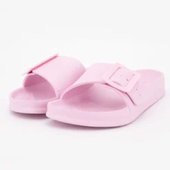 AMERICAN COLLEGE Claquette plastique avec boucle Femme ROSE Online