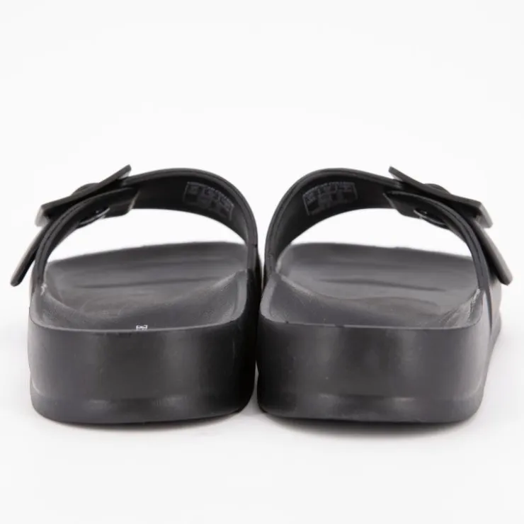 AMERICAN COLLEGE Claquette plastique avec boucle Femme NOIR Best