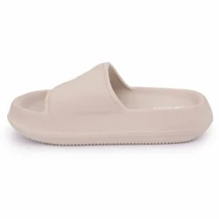 LOVETT Claquette uni bout rond Femme BEIGE Hot