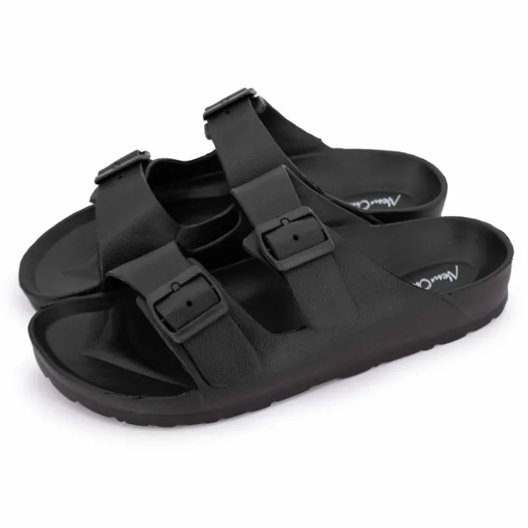 NEW ONE Claquettes double boucle Homme NOIR Sale