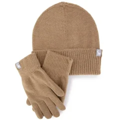 LA CASA DEL CACHEMIRE Coffret bonnet + gant assortis Femme MARRON Online