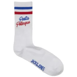 JACK & JONES Coffret cadeau boxers/chaussettes inscription coton stretch Homme BLEU FONCE