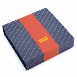 LEVI'S Coffret cadeau de 3 boxers en coton Homme BLEU FONCE Sale